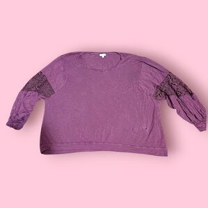 Pink Shirt With Flowy Sleeves